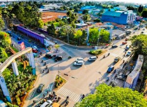 *Pemandangan udara Tigaraksa menunjukkan perkembangan infrastruktur dan perkantoran modern